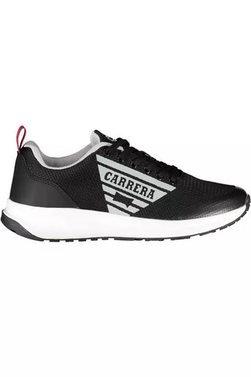 Carrera Sleek Black Sneakers with Contrasting Accents