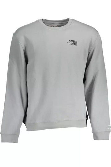 Guess Jeans Chic Embroidered Logo Gray Sweatshirt